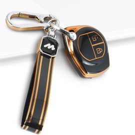 TPU Car Key Cover Fit for Maruti Suzuki Baleno | Fronx | S-Presso | Swift | Celerio | Ciaz | Ertiga | Ignis | Dezire | Brezza Flip Key