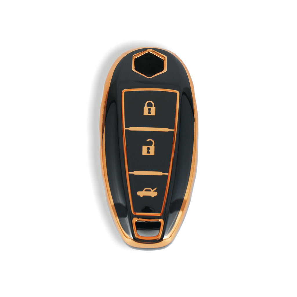 TPU Car Key Cover Fit for Maruti Suzuki Baleno | Vitara Brezza | S-Cross | Ciaz Smart Key