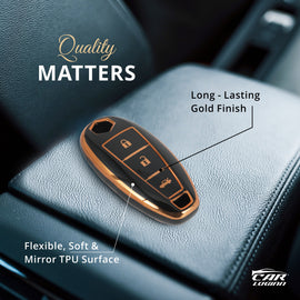 TPU Car Key Cover Fit for Maruti Suzuki Baleno | Vitara Brezza | S-Cross | Ciaz Smart Key