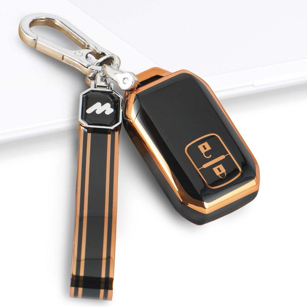 TPU Car Key Cover Fit for Maruti Suzuki Grand Vitara | Fronx | New Brezza | XL 6 | Baleno | New Ertiga | New Swift | New Dezire Smart Key