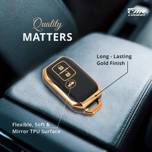 Load image into Gallery viewer, TPU Car Key Cover Fit for Maruti Suzuki Grand Vitara | Brezza | New Swift | New Dezire | New Ertiga | Baleno | Ignis Smart Key