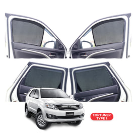 Toyota Fortuner Half Window Curtain/Car Sunshades - 6 Pieces