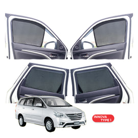 Toyota Innova Half Window Curtain/Car Sunshades - 6 Pieces