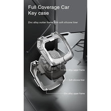 Load image into Gallery viewer, Carloginn Premium Metal Black Transformer Series Soft Silicon Key Cover for Maruti Suzuki 2 Button Key