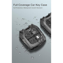 Load image into Gallery viewer, Carloginn Premium Metal Black Transformer Series Soft Silicon Key Cover for Maruti Suzuki 2 Button Key