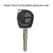 Load image into Gallery viewer, Carloginn Premium Metal Black Transformer Series Soft Silicon Key Cover for Maruti Suzuki 2 Button Key