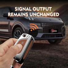 Load image into Gallery viewer, Zinc Alloy Metal Soft Silicon Key Case for Toyota Innova Crysta | Corolla Altis Flip Key