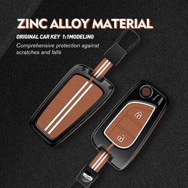 Zinc Alloy Metal Soft Silicon Key Case for Toyota Innova Crysta | Corolla Altis Flip Key