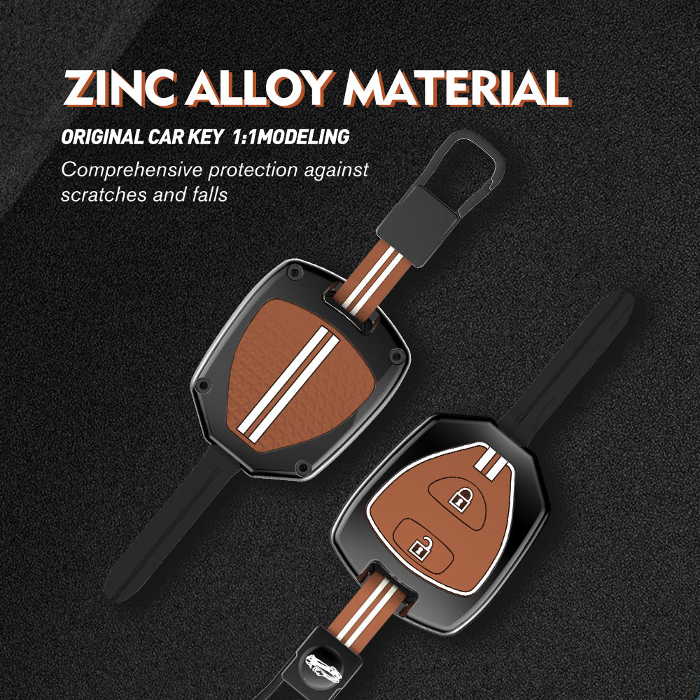 Zinc Alloy Metal Soft Silicon Key Case for Old Toyota Innova 2 Button Key