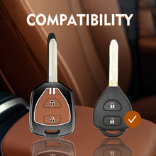 Load image into Gallery viewer, Zinc Alloy Metal Soft Silicon Key Case for Old Toyota Innova 2 Button Key