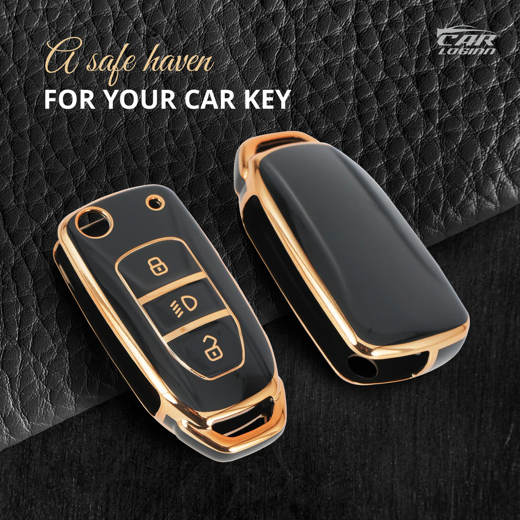 TPU Car Key Cover Fit for Tata Punch | Harrier | Tigor | Bolt| Nexon | Hexa | Zest | Tiago Flip Key
