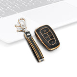 TPU Car Key Cover Fit for Tata Altroz | Punch | Harrier | New Safari | Bolt | Tiago | Tigor | Gravitas | Nexon Smart Key