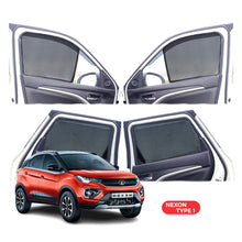 Load image into Gallery viewer, Tata Nexon Half Window Curtain/Car Sunshades - 4 Pieces