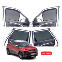 Load image into Gallery viewer, Tata Punch Half Window Curtain/Car Sunshades - 4 Pieces