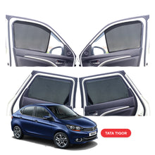 Load image into Gallery viewer, Tata Tigor Half Window Curtain/Car Sunshades - 4 Pieces