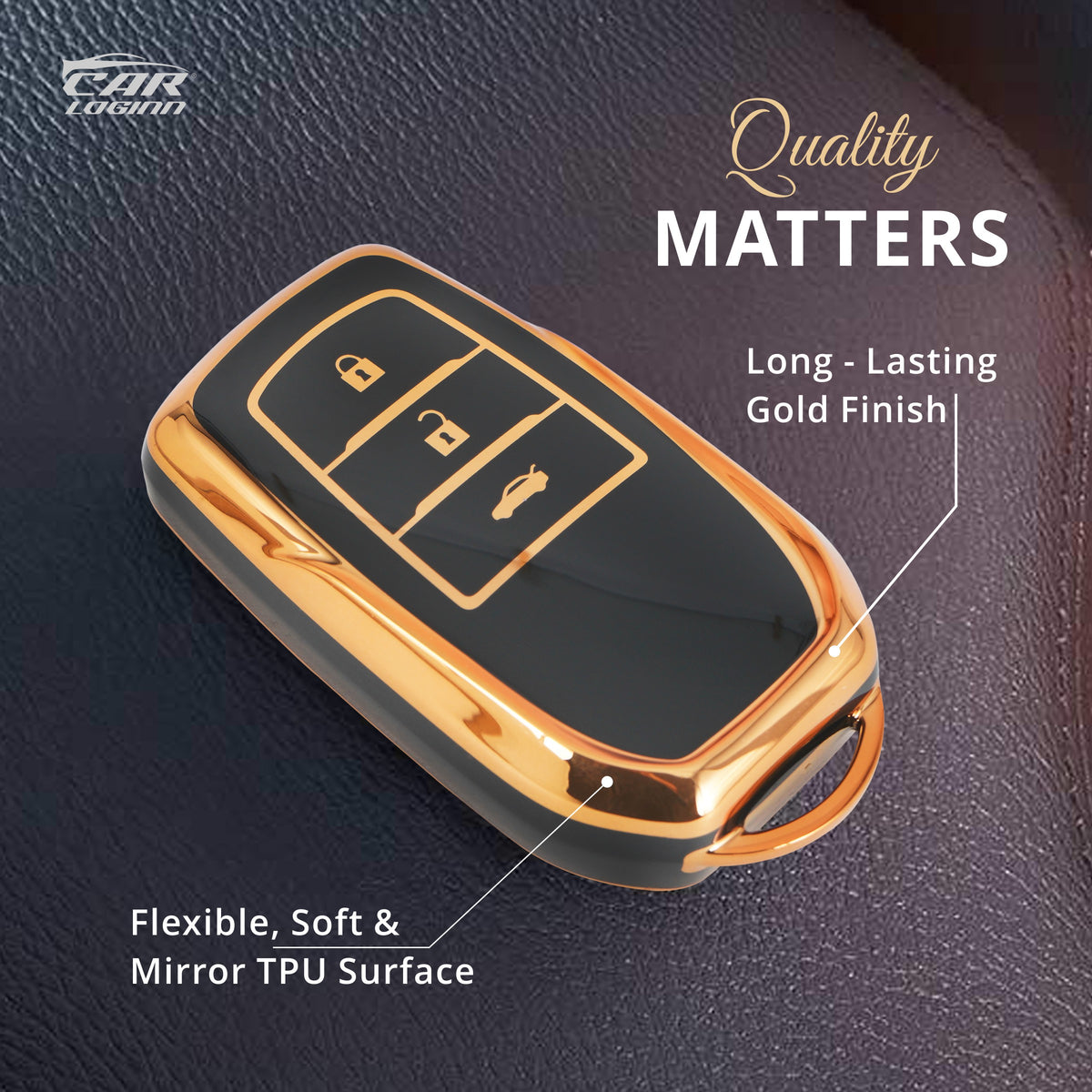 Invicus Key TPU Car Key Cover Fit for New Maruti Suzuki INVICTO (3 Button Smartkey ...
