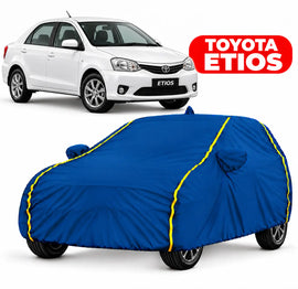 TOYOTA Etios Car Body Cover | All Weather Resistant | Triple Stitched with Soft Cotton Lining | Side Mirror Pocket