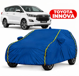 TOYOTA Innova Car Body Cover | All Weather Resistant | Triple Stitched with Soft Cotton Lining | Side Mirror Pocket