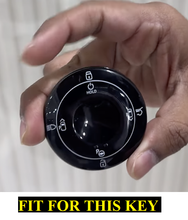 Load image into Gallery viewer, Metal Silicon Car Key Cover for New Tata Harrier EV - 4 Button smartkey