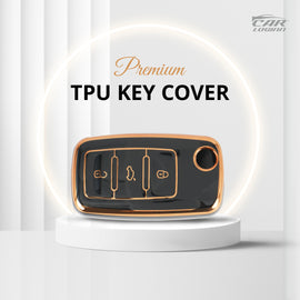 TPU Car Key Cover Fit for Skoda Rapid | Superb | Fabia | Octavia | Volkswagen Jetta | Vento | Polo | Ameo Flip Key