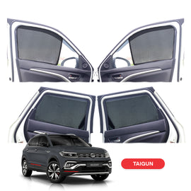 Volkswagen Taigun Half Window Curtain/Car Sunshades - 4 Pieces