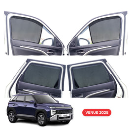Hyundai Venue Half Window Curtain/Car Sunshades - 4 Pieces