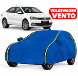Volkswagen Vento Car Body Cover | All Weather Resistant | Triple Stitched with Soft Cotton Lining | Side Mirror Pocket