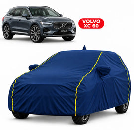 Volvo XC 60 Car Body Cover | All Weather Resistant | Triple Stitched with Soft Cotton Lining | Side Mirror Pocket (AERO Silver)