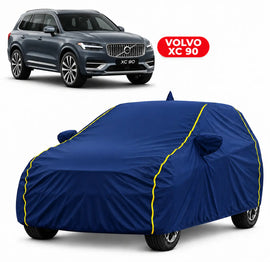 Volvo XC 90 Car Body Cover | All Weather Resistant | Triple Stitched with Soft Cotton Lining | Side Mirror Pocket (JUNGLE VALVET)