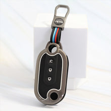Load image into Gallery viewer, Metal Silicon Key Cover Fit for MG Comet EV Electric 3 Button Flip Key (Base VARIENT)