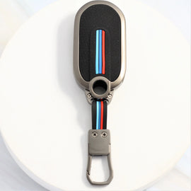 Metal Silicon Key Cover Fit for MG Comet EV Electric 3 Button Flip Key (Base VARIENT)