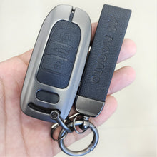 Load image into Gallery viewer, Metal Alloy Leather Key case for AUDI 3 Button Smart Key
