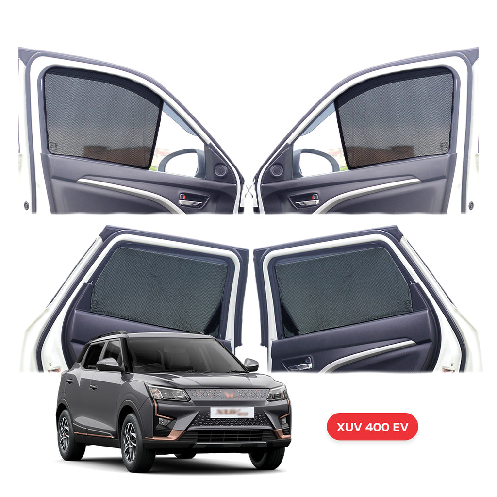 Mahindra XUV 400 EV Half Window Curtain/Car Sunshades - 4 Pieces