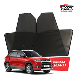 Maruti Suzuki Brezza Magnetic Window Curtain/Car Sunshades - 4 Pieces