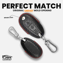 Load image into Gallery viewer, Carloginn PU-3D Leather Key Case for Maruti Suzuki 2 Button Smart Key