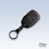 Carloginn PU-3D Leather Key Case for Honda 3 Button Smart Key