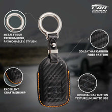 Load image into Gallery viewer, Carloginn PU-3D Leather Key Case for Honda 3 Button Smart Key