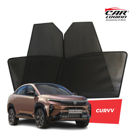 Tata Curve Magnetic Window Curtain/Car Sunshades - 4 Pieces