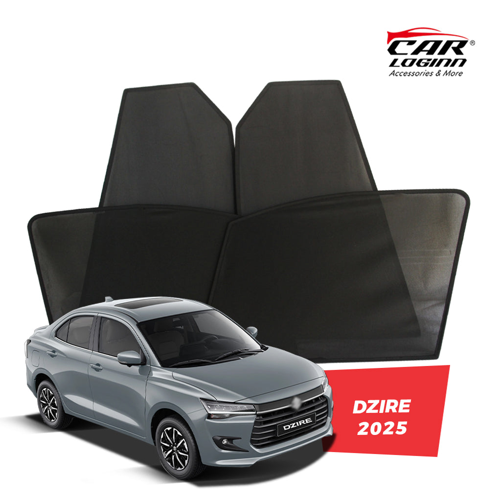 Maruti Suzuki Swift Dzire Magnetic Window Curtain/Car Sunshades - 4 Pieces