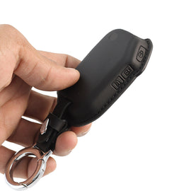 Carloginn PU-3D Leather Key Case for New Kia Seltos 2023 Facelift 3 Button Flip Key