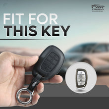 Load image into Gallery viewer, Carloginn PU-3D Leather Key Case for New Hyundai 4 Button Smart Key (PUSH START)