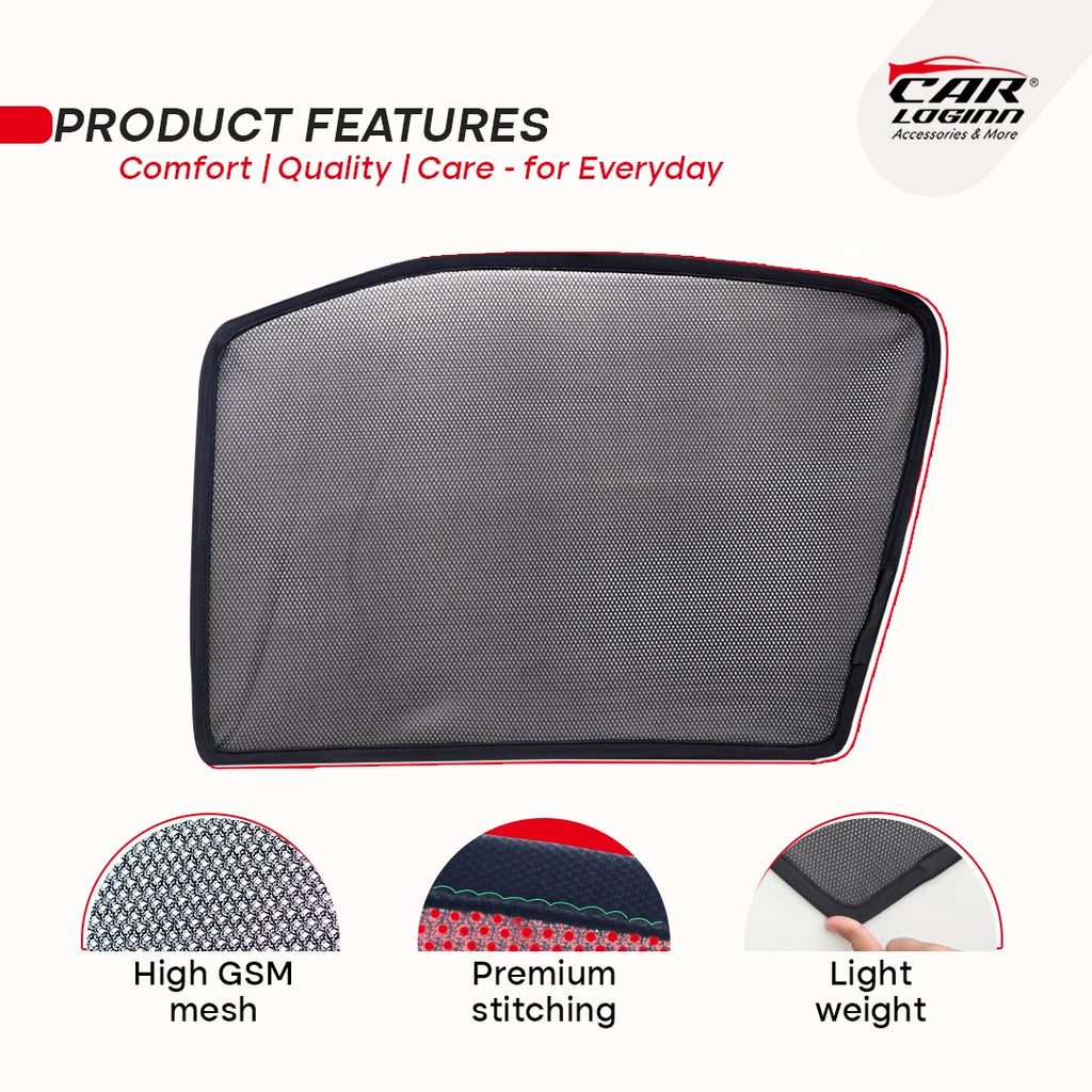 New Kia Carens Clavis Half Window Curtain/Car Sunshades - 6 Pieces