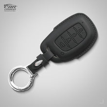 Load image into Gallery viewer, Carloginn PU-3D Leather Key Case for New Hyundai 4 Button Smart Key (PUSH START)