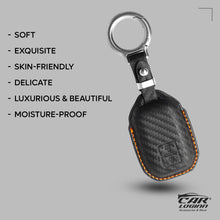 Load image into Gallery viewer, Carloginn PU-3D Leather Key Case for Maruti Suzuki 2 Button Smart Key