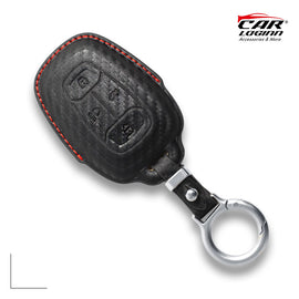 Carloginn PU-3D Leather Key Case for TATA 4 Button Smart Key