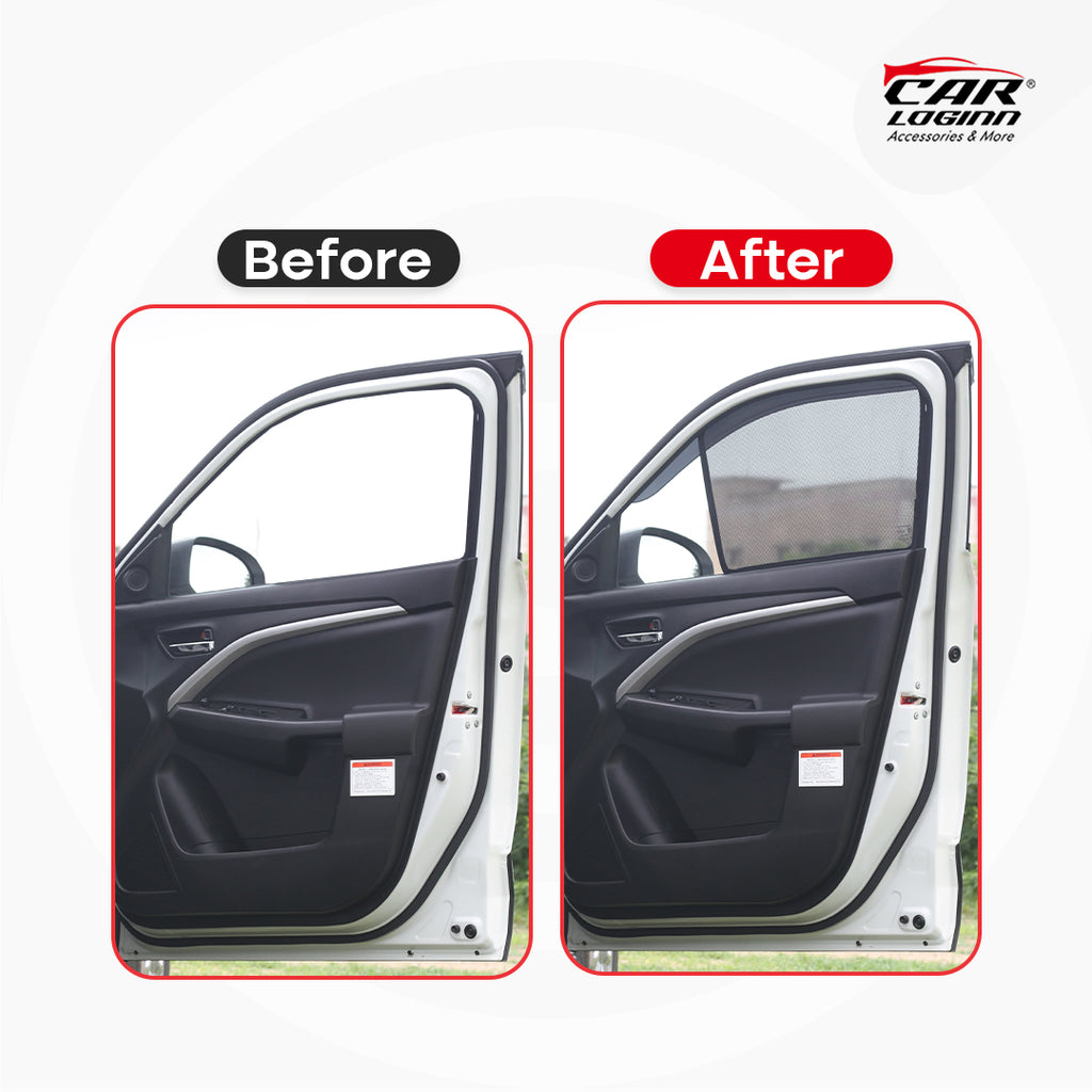 Ford Ecosport Half Window Curtain/Car Sunshades - 4 Pieces