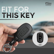 Load image into Gallery viewer, Carloginn PU-3D Leather Key Casefor Hyundai 3 Button Smart Key (PUSH START)