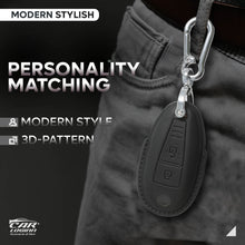 Load image into Gallery viewer, Carloginn PU-3D Leather Key Case for Maruti Suzuki 2 Button Smart Key