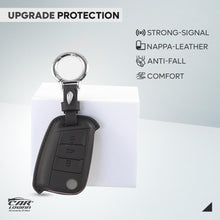 Load image into Gallery viewer, Carloginn PU-3D Leather Key Case for Skoda/Volkswagen 3 Button Flip Key