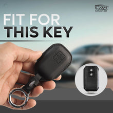 Load image into Gallery viewer, Carloginn PU-3D Leather Key Case for Maruti Suzuki 2 Button Smart Key